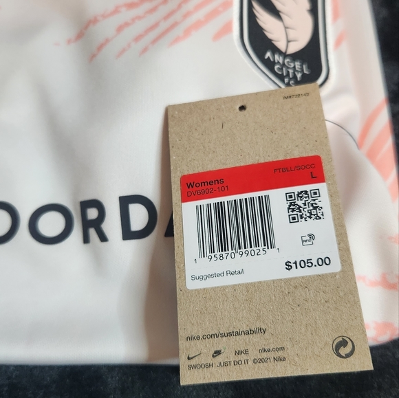 Nike Los Angeles Angel City Soccer Jersey DV6902-101. Women’s Sz: Large - Picture 10 of 12